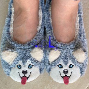 Oooh Geez! Travel Buddies Husky Slippers